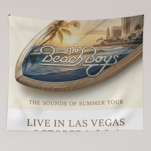 Item preview, The Beach Boys Original Custom Vintage Music Unique Poster Wall Art designed and sold by Cool Robot Bro..