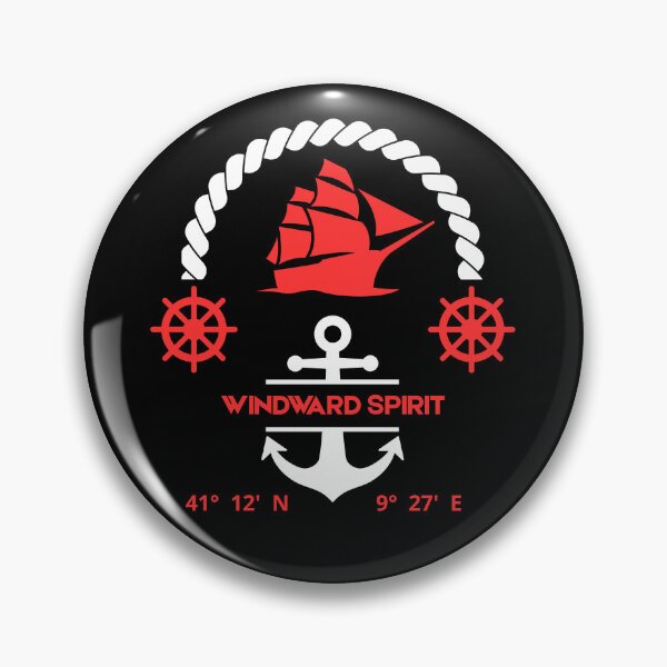 Item preview, Windward Spirit Caprera Sailing Club - Vintage Nautical Badge designed and sold by SteCreator.