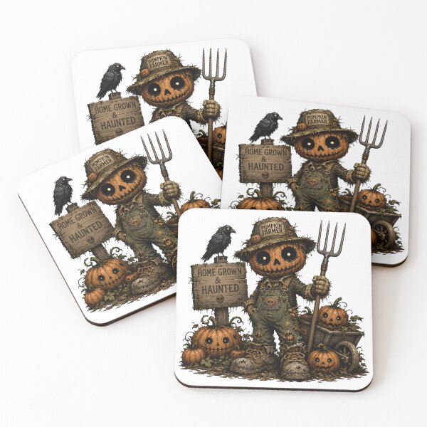 Item preview, Pumpkin Farmer | Horror Pumpkin Scarecrow designed and sold by Weasel Graphix.