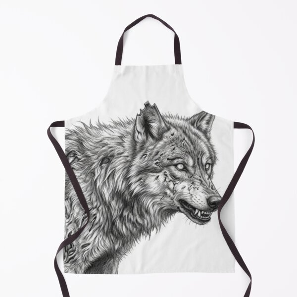 Item preview, Zombie Wolf Halloween – Spooky Undead Animal Pencil Art designed and sold by Pencil-Art.