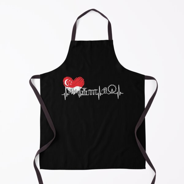 Item preview, Singapore Skyline Heartbeat SouthEast Asia designed and sold by ShirTomDesigns.