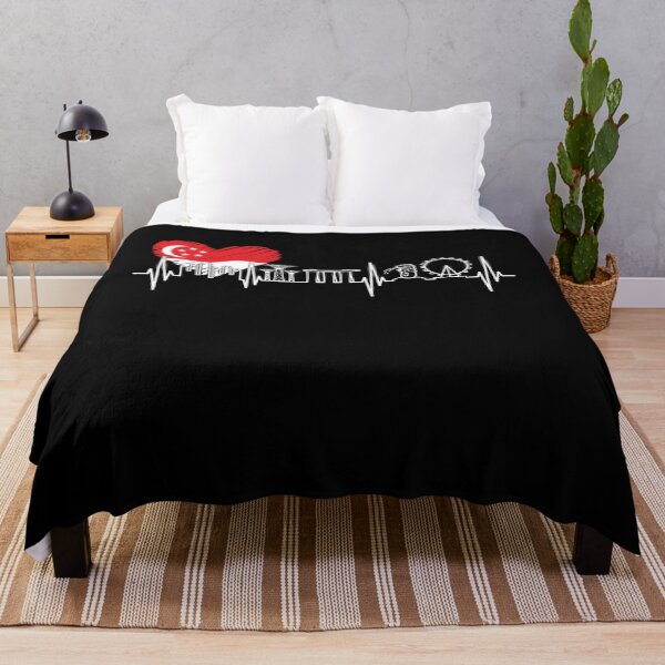 Item preview, Singapore Skyline Heartbeat SouthEast Asia designed and sold by ShirTomDesigns.