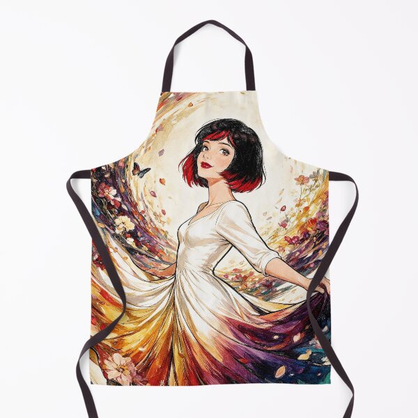 Item preview, Rainbow Floral Swirl Dance Whimsical designed and sold by Hen-C-Art.