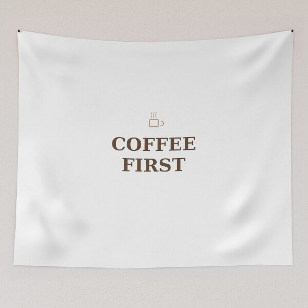 Item preview, Coffee First Typography Mug Design designed and sold by kd2010.