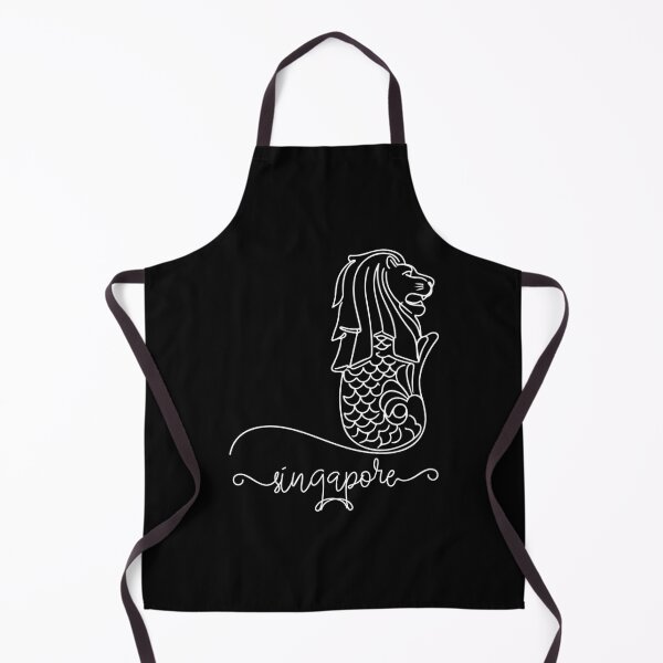 Item preview, Singapore Lion Mascot Singapore Skyline designed and sold by ShirTomDesigns.