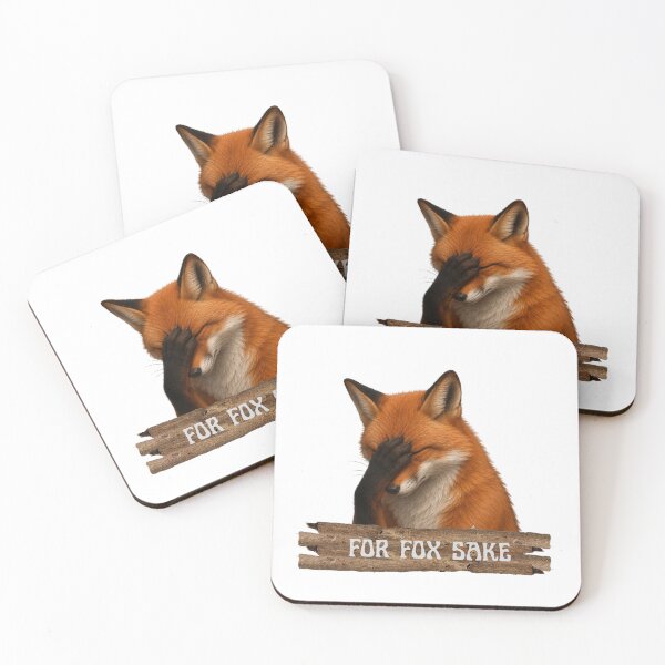 Item preview, Oh for fox sake goblincore fox doing facepalm designed and sold by Neurospicy Trolls.