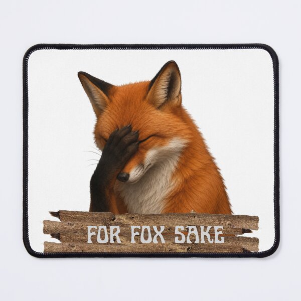 Item preview, Oh for fox sake goblincore fox doing facepalm designed and sold by Neurospicy Trolls.
