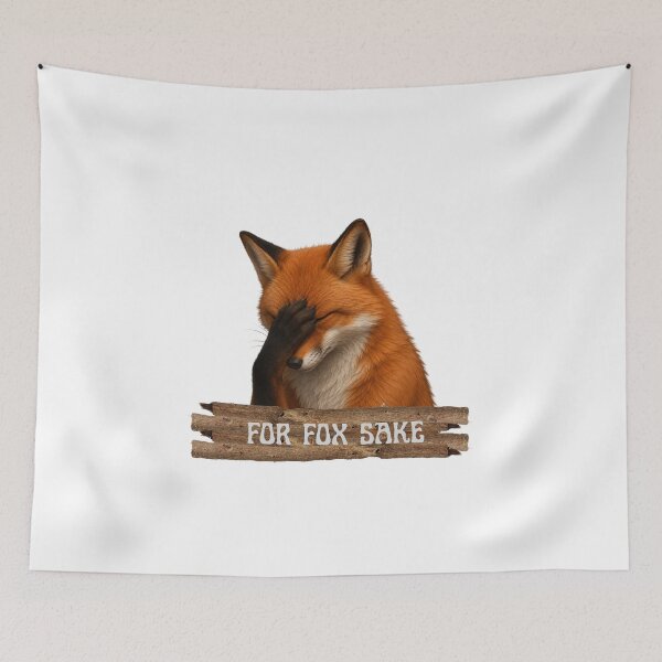 Item preview, Oh for fox sake goblincore fox doing facepalm designed and sold by Neurospicy Trolls.
