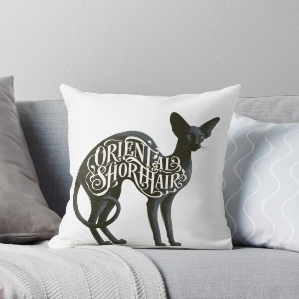 Item preview, Oriental Shorthair Cat Word Art | Typography Cat Silhouette Design designed and sold by AyfuDesigns.