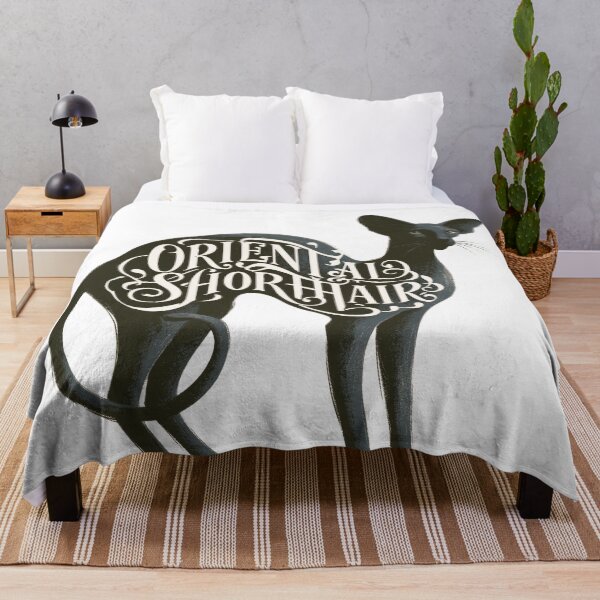 Item preview, Oriental Shorthair Cat Word Art | Typography Cat Silhouette Design designed and sold by AyfuDesigns.