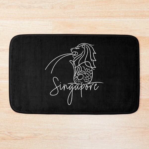 Item preview, Singapore Lion Mascot Singapore Skyline SG designed and sold by ShirTomDesigns.