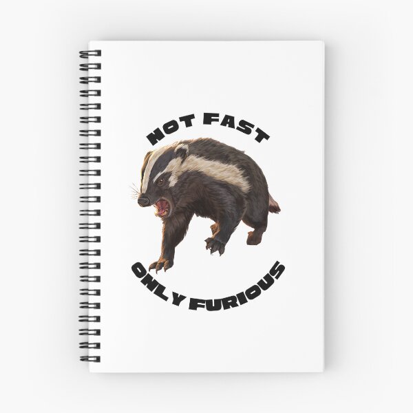 Item preview, Not Fast Only Furious - Angry Honey Badger Goblincore badger designed and sold by Neurospicy Trolls.