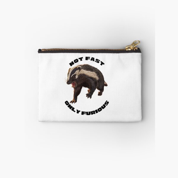 Item preview, Not Fast Only Furious - Angry Honey Badger Goblincore badger designed and sold by Neurospicy Trolls.