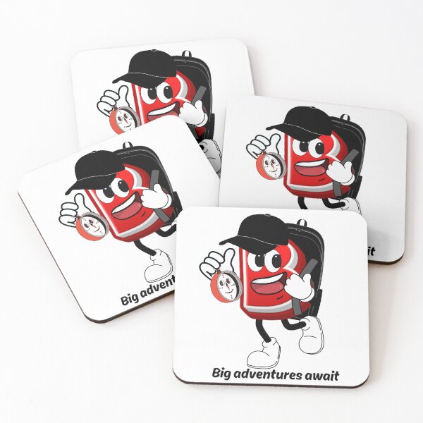 Item preview,  Letter B Cute Cartoon Initial - Big Adventures Await Travel Character designed and sold by ImaginARTDesign.