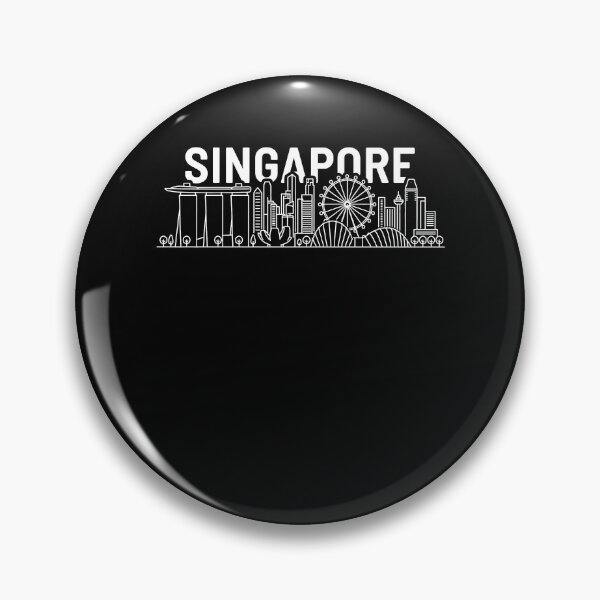 Item preview, Singapore Skyline Retro Vintage designed and sold by ShirTomDesigns.