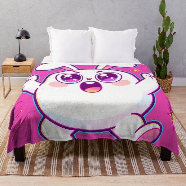Item preview, Excited Happy Bunny with Sparkles - Kawaii Energetic Character Art designed and sold by Outlet Raloel.