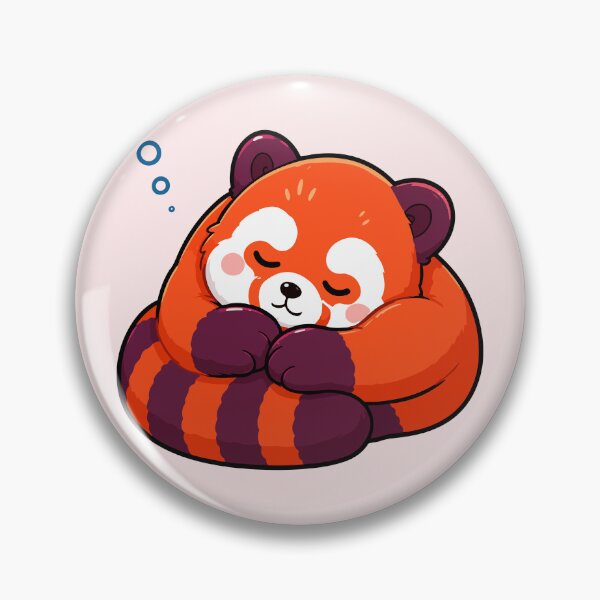Item preview, Kawaii Sleeping Red Panda designed and sold by RedpandasMerch.