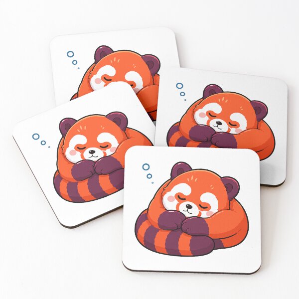 Item preview, Kawaii Sleeping Red Panda designed and sold by RedpandasMerch.