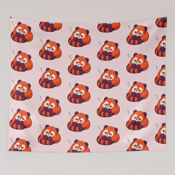 Item preview, Kawaii Sleeping Red Panda designed and sold by RedpandasMerch.