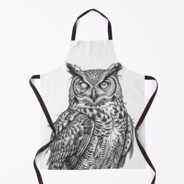 Item preview, Zombie Owl Halloween – Spooky Undead Animal Pencil Art designed and sold by Pencil-Art.
