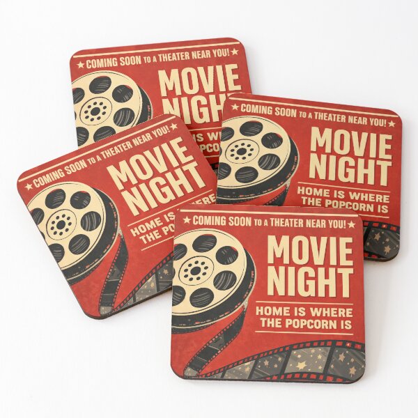 Item preview, Vintage Movie Night Cinema Retro Film Poster designed and sold by Cine8.