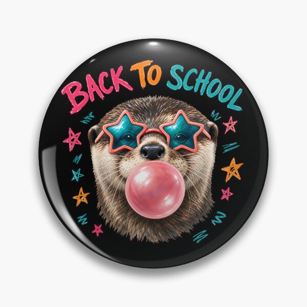 Item preview, Back to School Otter Bubble Gum Star Glasses  designed and sold by MOCH- ART.