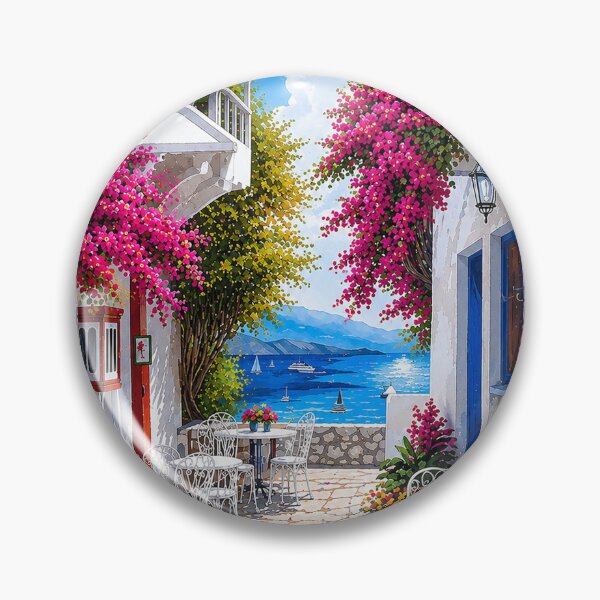 Item preview, Summertime in Santorini Greece designed and sold by LuluLeb.