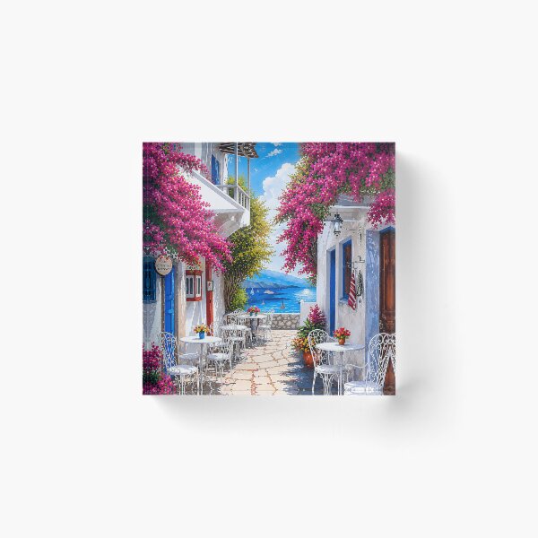 Item preview, Summertime in Santorini Greece designed and sold by LuluLeb.