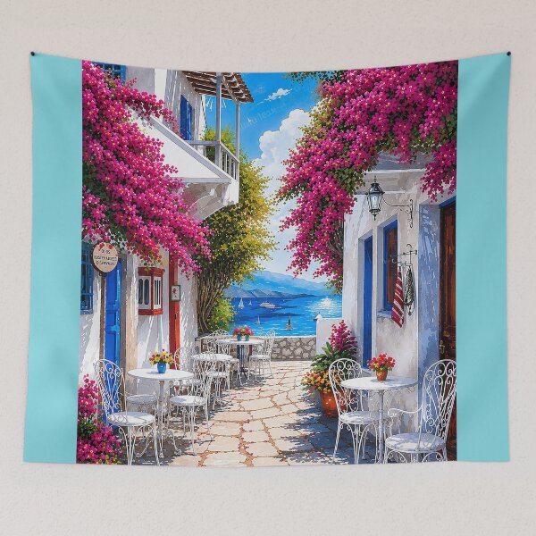 Item preview, Summertime in Santorini Greece designed and sold by LuluLeb.