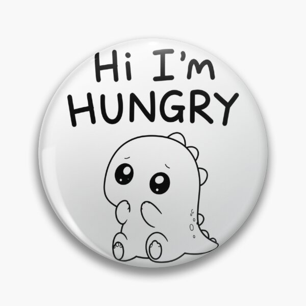 Item preview, Hi I'm Hungry – Cute Baby Dino Line Art designed and sold by RON-FASHION.