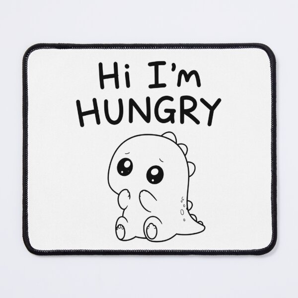 Item preview, Hi I'm Hungry – Cute Baby Dino Line Art designed and sold by RON-FASHION.