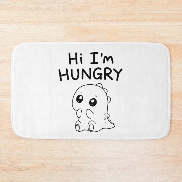 Item preview, Hi I'm Hungry – Cute Baby Dino Line Art designed and sold by RON-FASHION.