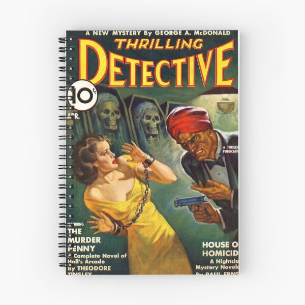Item preview, Thrilling Detective – Vintage Pulp Crime Magazine Cover designed and sold by Grand Illusions.