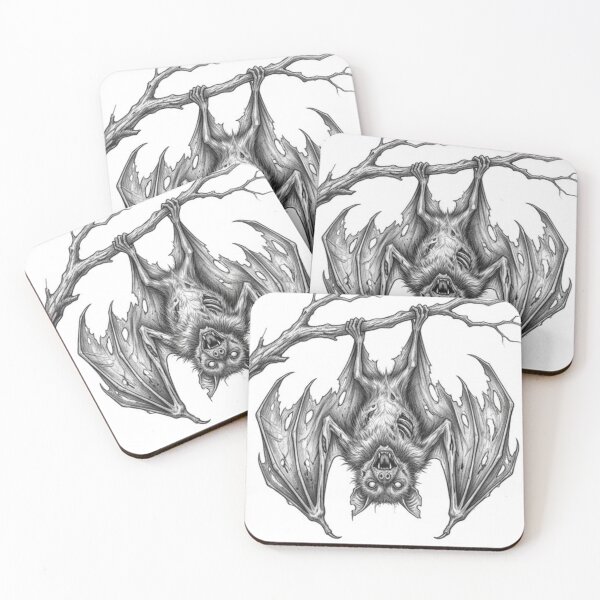 Item preview, Zombie Bat Halloween – Spooky Undead Animal Pencil Art designed and sold by Pencil-Art.