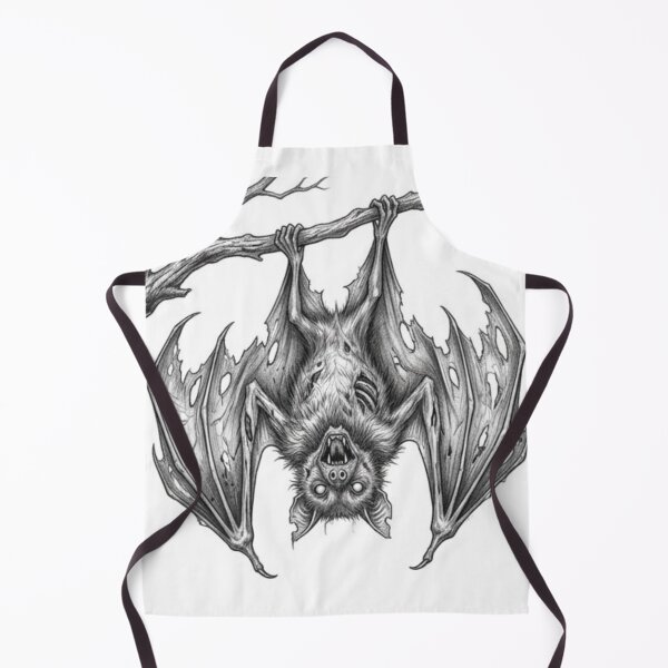 Item preview, Murciélago zombi de Halloween: dibujo a lápiz de un animal no muerto espeluznante designed and sold by Pencil-Art.