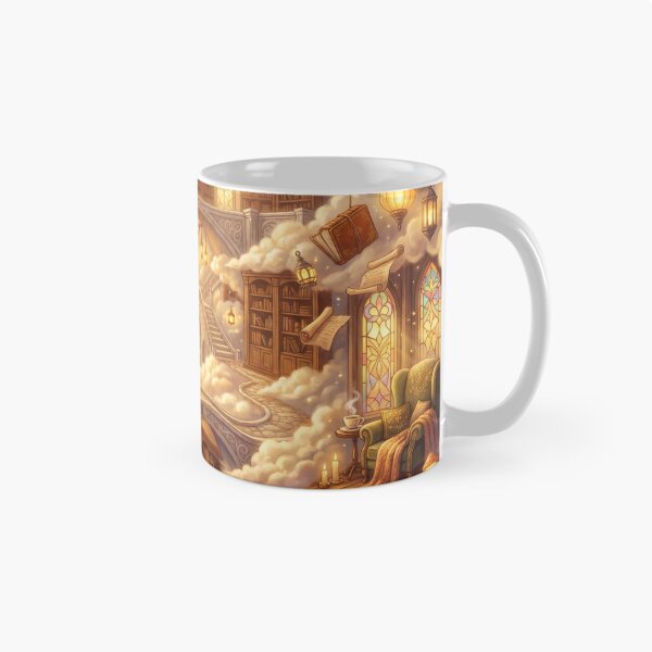 Item preview, Floating Sky Library | Dreamy Fantasy Book Lover Wall Art designed and sold by SebastianSpace.