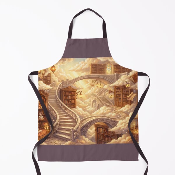 Item preview, Floating Sky Library | Dreamy Fantasy Book Lover Wall Art designed and sold by SebastianSpace.