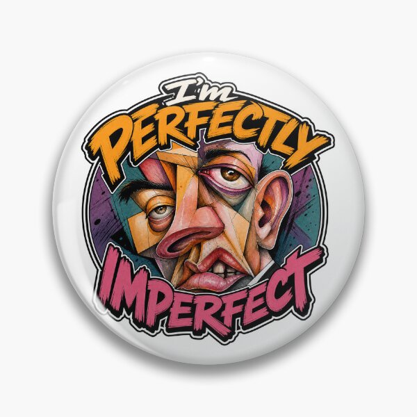 Item preview, I'm Perfectly Imperfect Abstract Face Bold Art designed and sold by Wilcox PhotoArt.