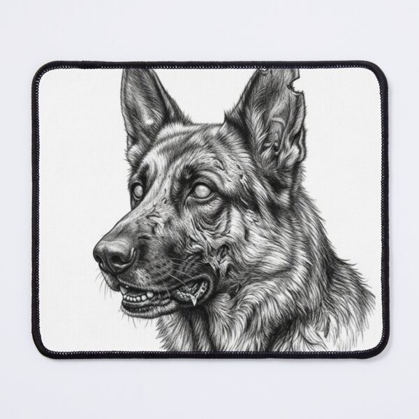 Item preview, Zombie Dog Halloween – Spooky Undead Animal Pencil Art designed and sold by Pencil-Art.