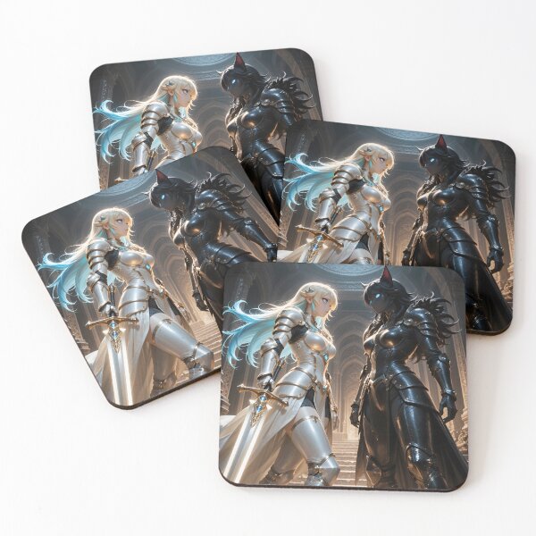 Item preview, Light and Shadow Fantasy Knights Face Off designed and sold by Killington.