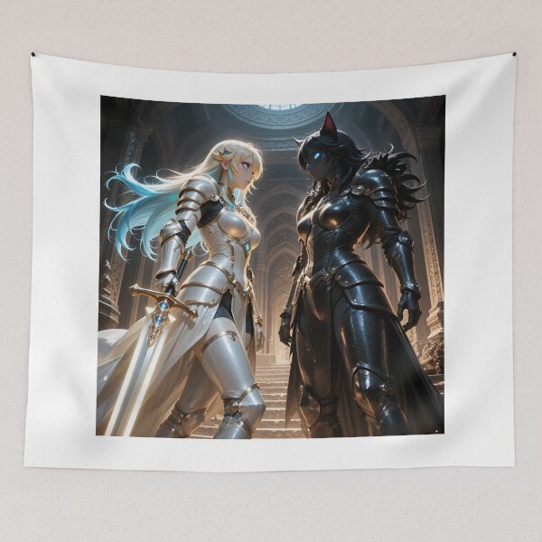 Item preview, Light and Shadow Fantasy Knights Face Off designed and sold by Killington.