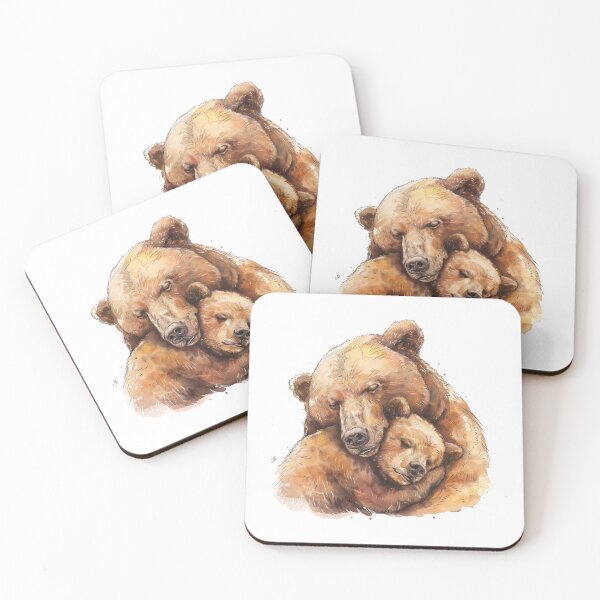 Item preview, Bear Cub | Cute Woodland Animal Watercolor Art designed and sold by Mandayartstudio.