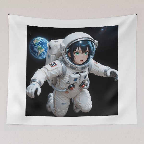 Item preview, Anime Astronaut Floating Above Earth designed and sold by Killington.