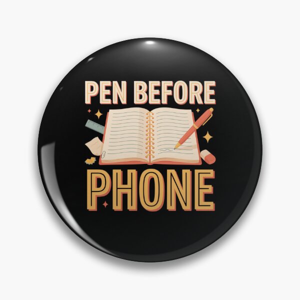 Item preview, Pen Before Phone T Shirt, Analog Lifestyle Shirt, Nostalgic Writing Tee, Retro School Gift designed and sold by Daily Mood Tees.