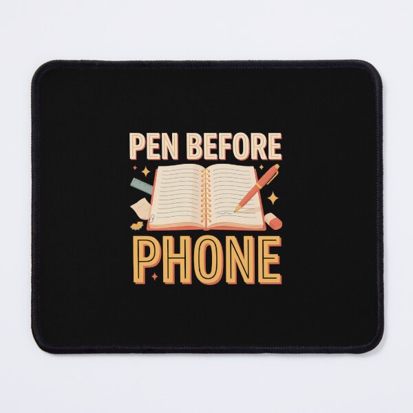 Item preview, Pen Before Phone T Shirt, Analog Lifestyle Shirt, Nostalgic Writing Tee, Retro School Gift designed and sold by Daily Mood Tees.