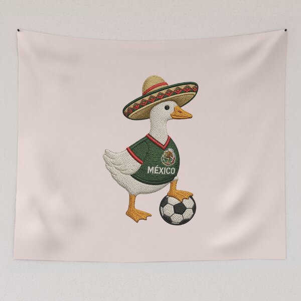 Item preview, Mexico Goose Mexico Soccer Futbol Fan, Merlin the Duck Mascot designed and sold by Quiajia.