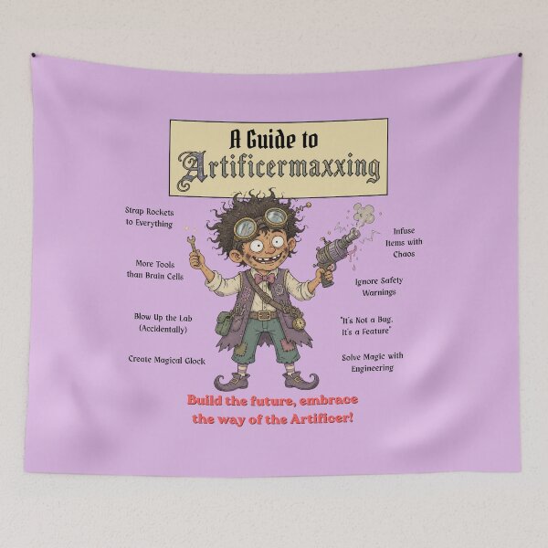 Item preview, A Guide to Artificermaxxing (Light Edition) - DND RPG Meme designed and sold by Dice_Goblin_Studio.