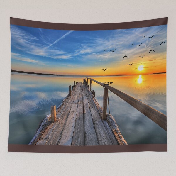 Item preview, The Long Way Home – Sunset Over the Water designed and sold by LuluLeb.