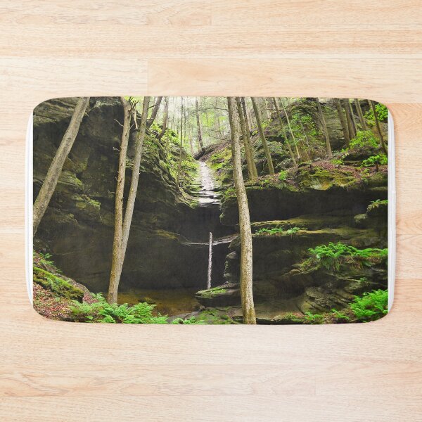 Item preview, Tranquil Forest Waterfall Hocking Hill Ohio designed and sold by LisaWootenPhoto.