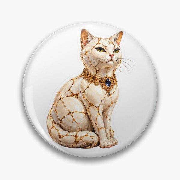 Item preview, Luxury Cracked Porcelain Cat designed and sold by Snurly.